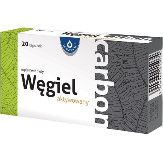Activated Charcoal Carbon 20 capsules