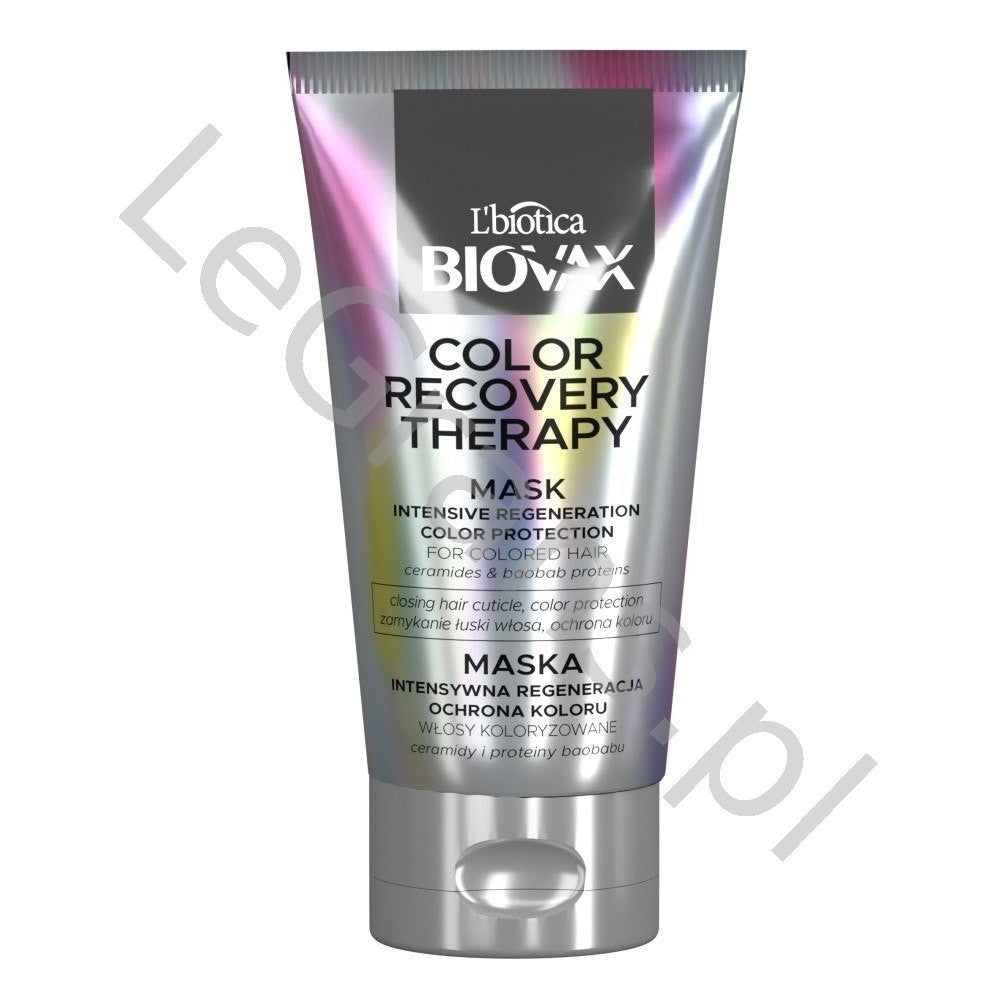 L'BIOTICA - Biovax Color Recovery Therapy Mask for colored hair - Intensive Regeneration & Color Protection 150ml