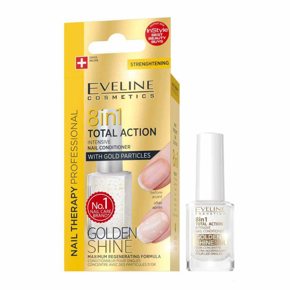 8in1 Golden Shine Nail Conditioner with Gold Particles 12m