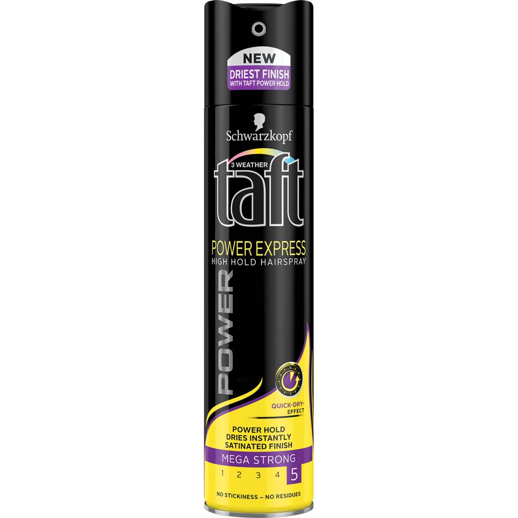 TAFT- Power Express Mega Strong  Hairspray 250ml