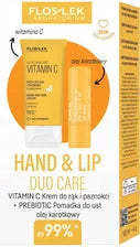 HAND & LIP DUO CARE Active Hand Care Vitamin C 50 ml + Pomadka PREBIOTIC Carrot Oil 4 g