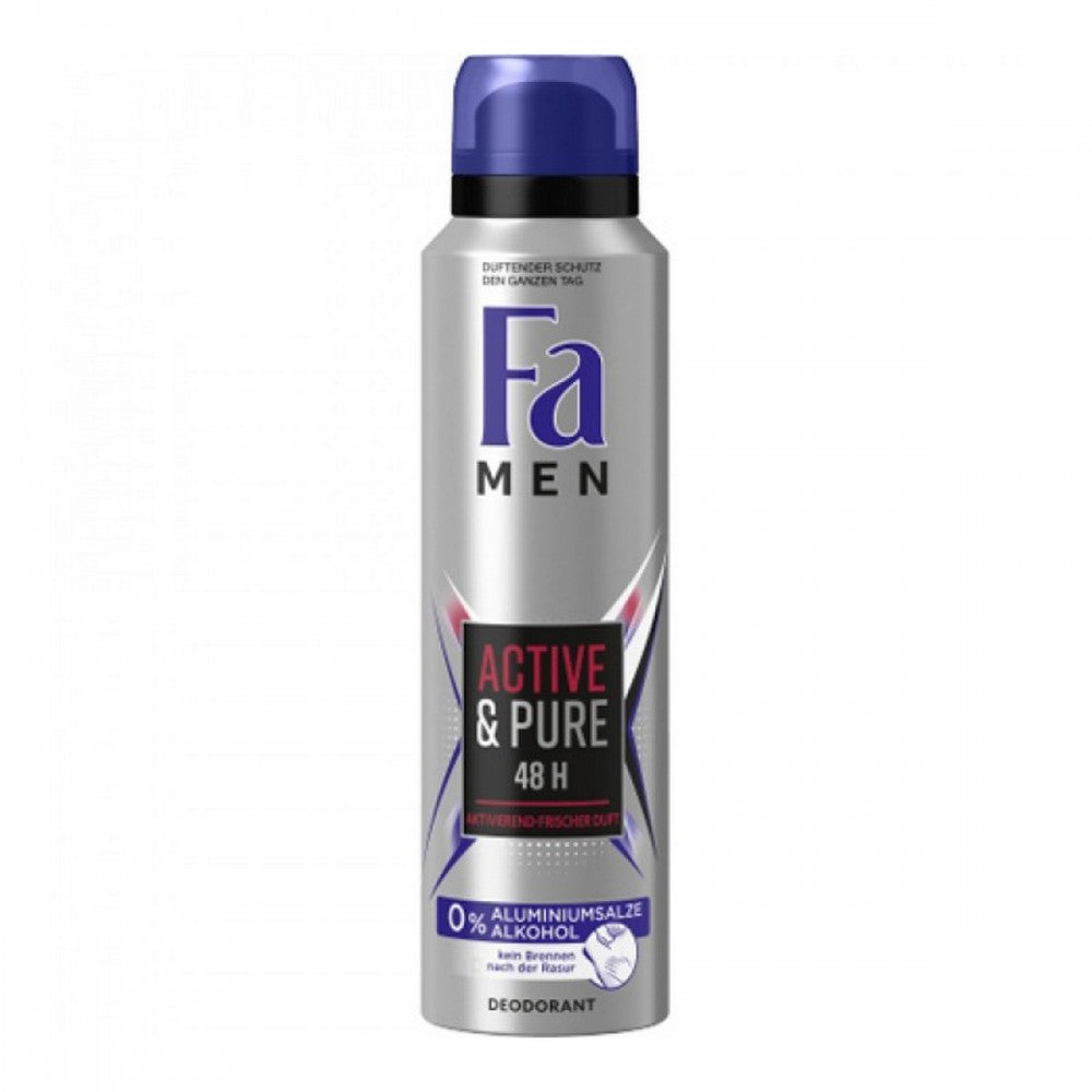 Fa Deodorant Spray Men Active and Pure 150ml 5.07 fl oz