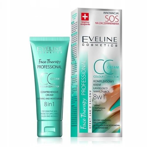 EVELINE Face Therapy SOS Cream CC 8W1 For Redness 30ml