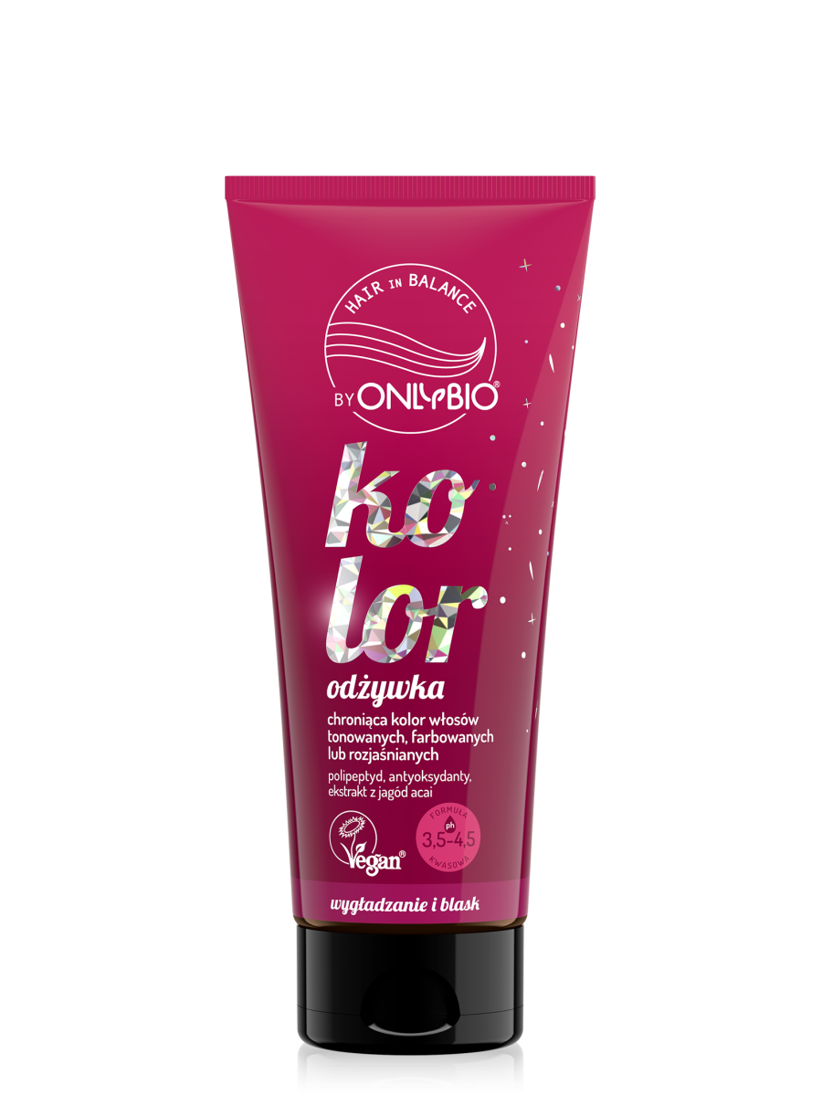 Hair in Balance by ONLYBIO Kolor Odzywka Wygladzajaco-Ochraniajaca Kolor 200 ml