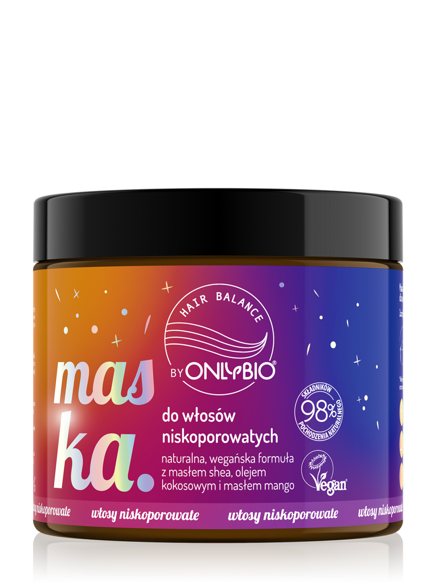 Hair in Balance by ONLYBIO Maska Do Wlosów Niskoporowatych 400 ml