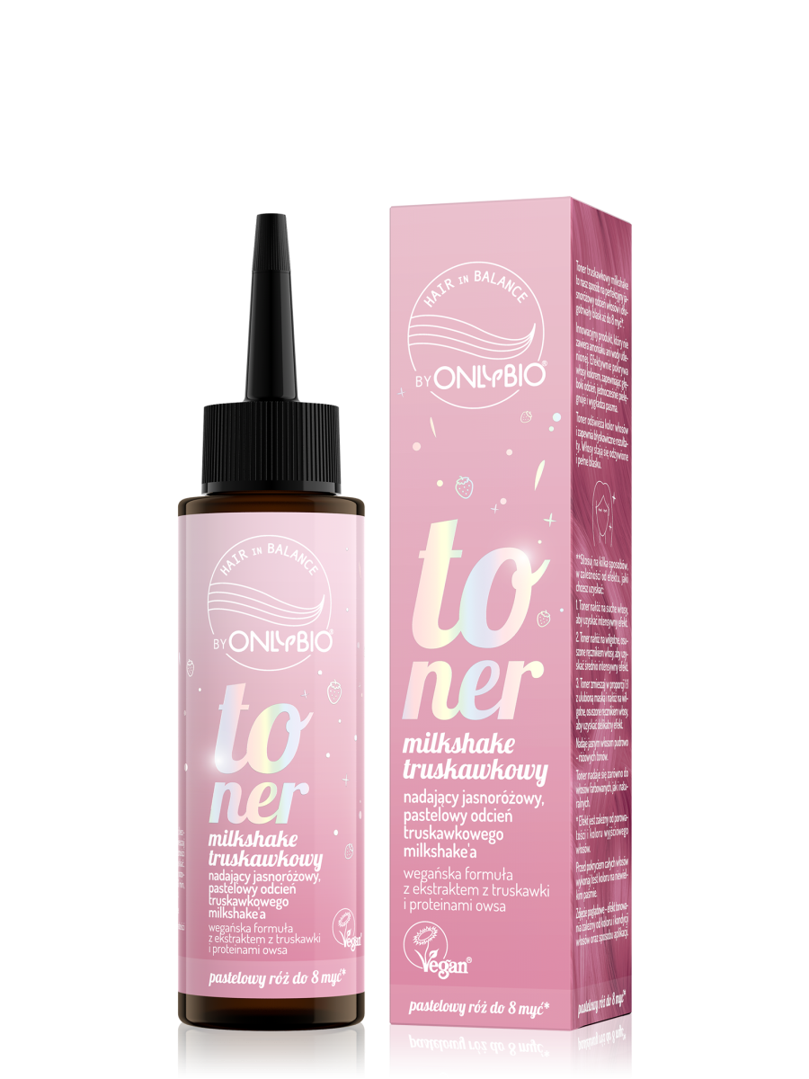 Hair in Balance by ONLYBIO Toner Truskawkowy Milkshake 100ML ml