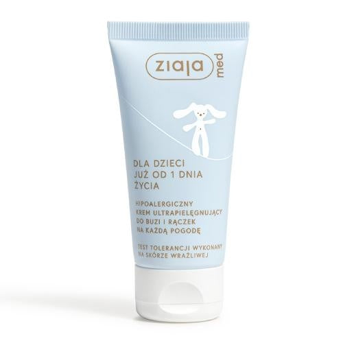 ZIAJA- MED Hipoalergiczny Krem Dla Dzieci Do Buzi I Rączek 50ml