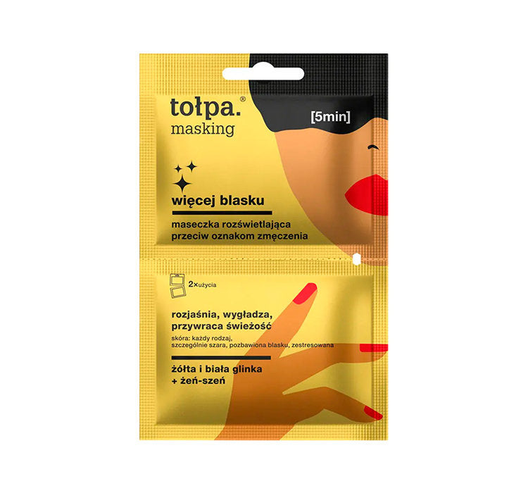 TOŁPA Masking More Radiance Illuminating Face Mask 2X5ml
