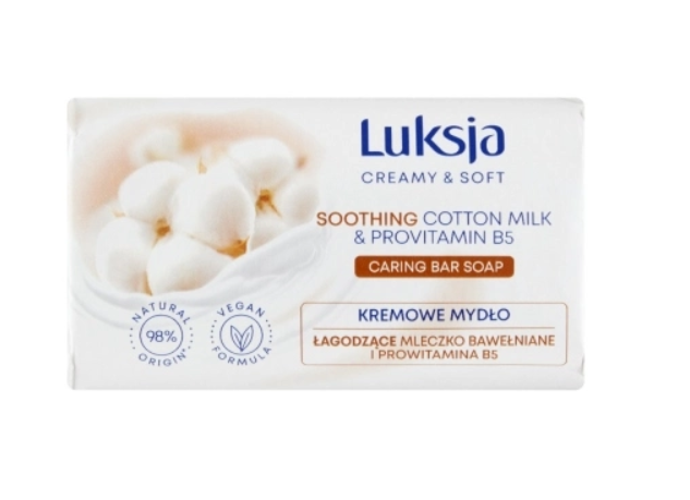 LUKSJA Creamy Soothing Cotton Milk Soap 90 g