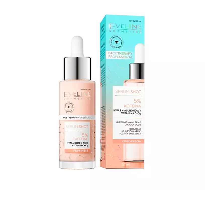EVELINE Serum Shot 5% Caffeine Moisturizing Eye Serum 30ml