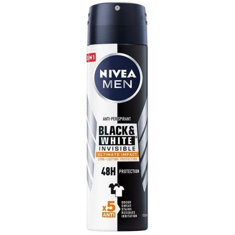 NIVEA MEN Black&White Invisible 48H Protection Antiperspirant 150ml