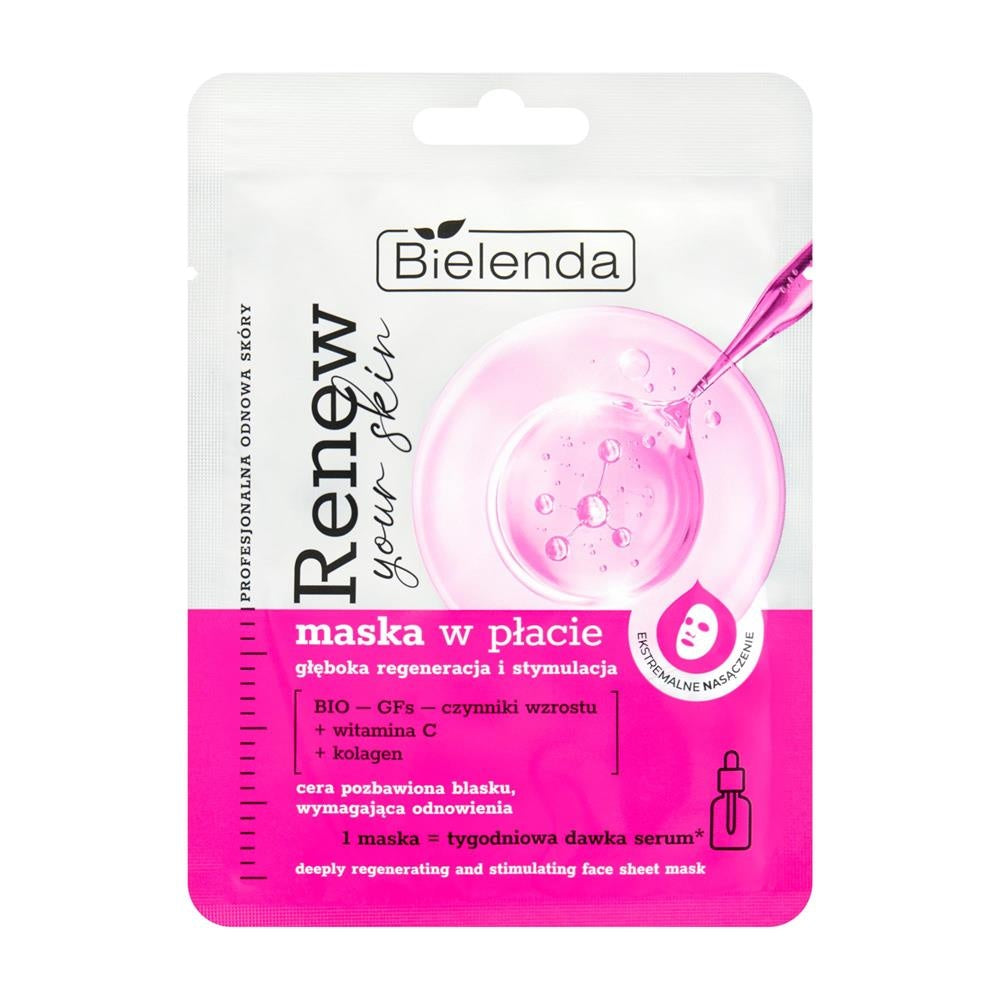 BIELENDA Renew Your Skin Sheet Mask - Deep Regeneration 17g