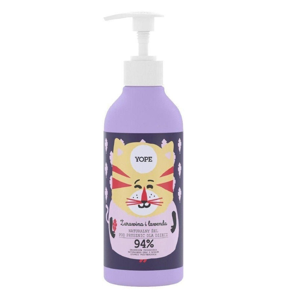 YOPE Natural Shower Gel For Children Cranberry And Lavender 400 ml