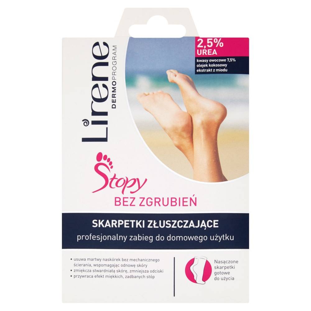 Exfoliating Socks 2.5% Urea for the Feet without Lumps