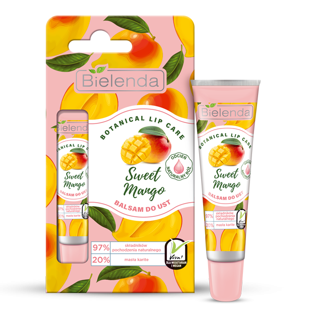 Botanical Lip Care Sweet Mango Lip Balm Natural Blush 10g