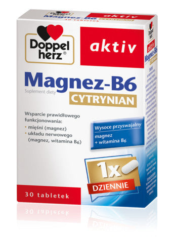 Doppelherz aktiv Magnesium-B6 Citrate 30 tabl.