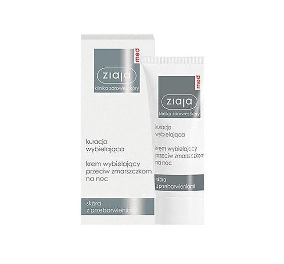 ZIAJA MED Whitening Treatment Night Cream Against Wrinkles 50ml