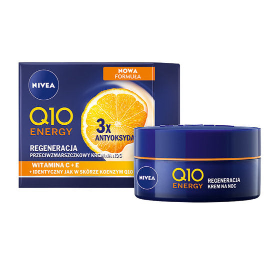 Q10 Energy Regeneration Anti-wrinkle Night Cream Vit. C + E 50ml