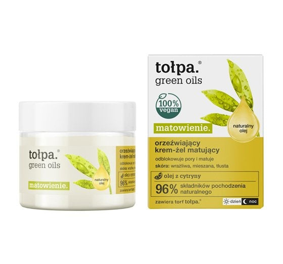 TO?PA Green Oils Mattifying Refreshing Cream - Matting Gel 50 ml