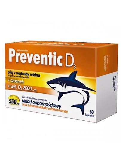 Preventic D3 Shark Liver Oil 60 capsules