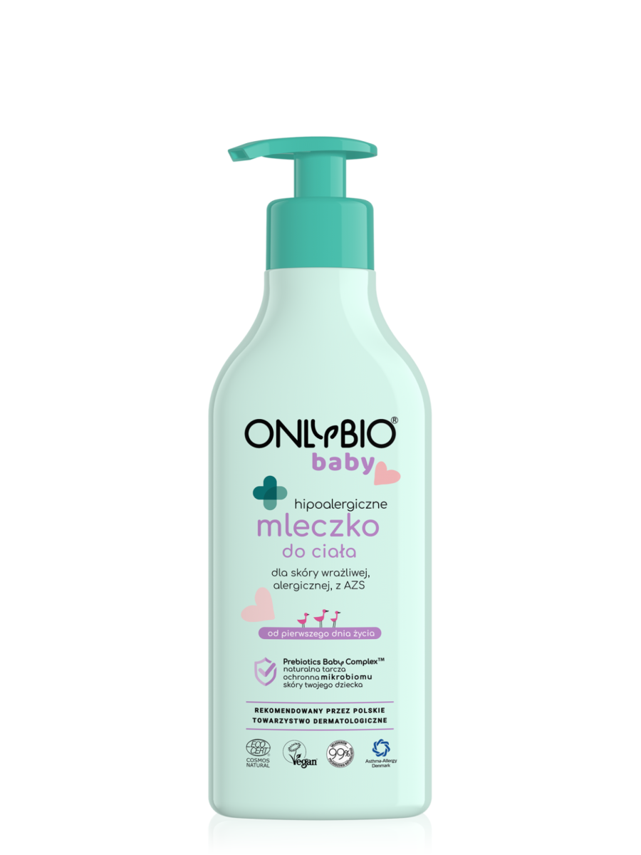 ONLYBIO Baby Hipoalergiczne mleczko do ciala od pierwszego dnia zycia 300 ml