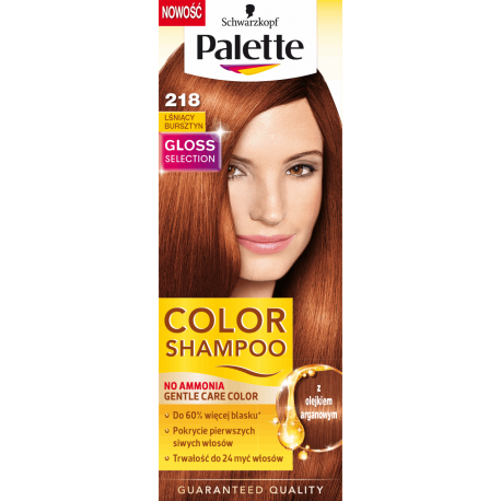 Palette Color Shampoo - Ammonia-Free Color Shampoo, No. 218 Shimmering Amber
