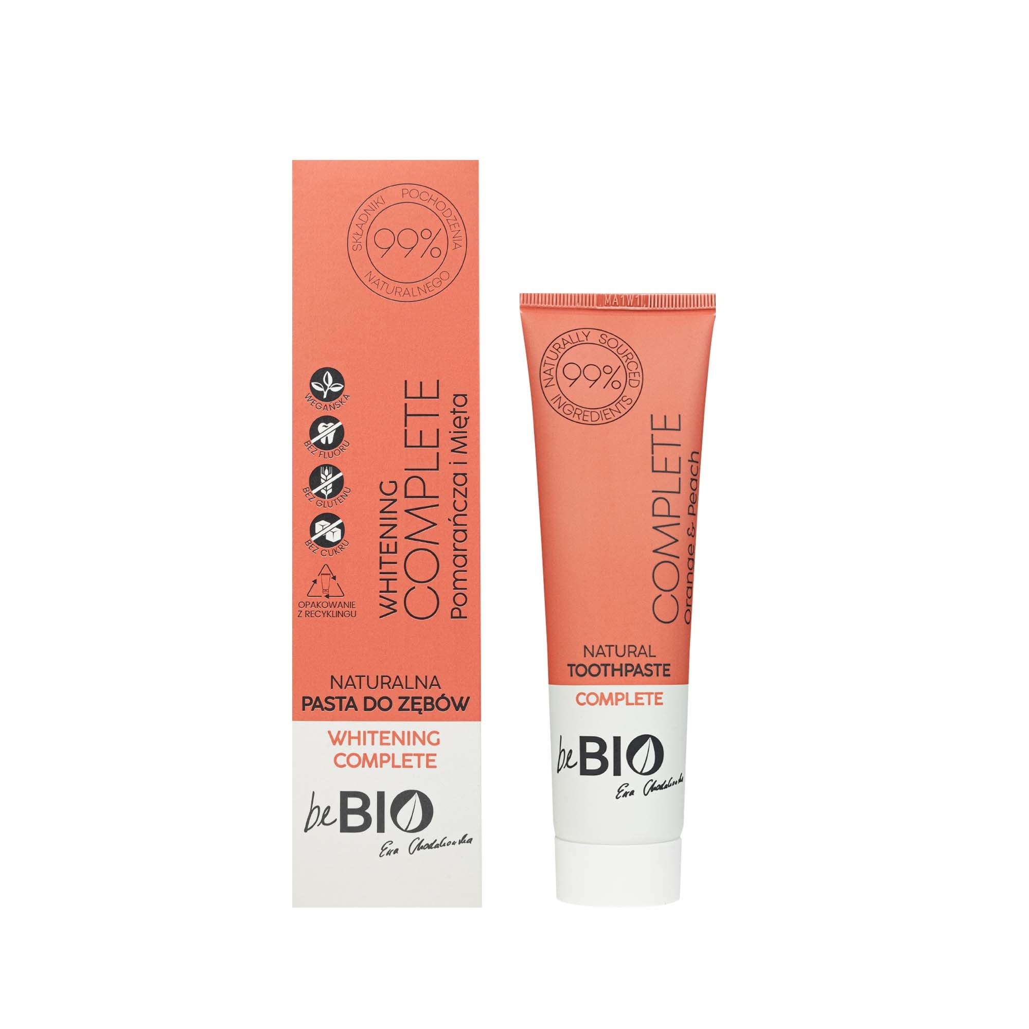 Be BIO Natural Toothpaste Complete Orange And Mint 100ml