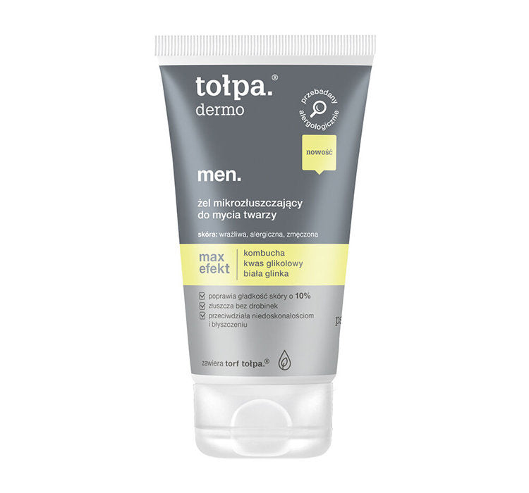 TOŁPA Dermo Men Max Effect Micro-Exfoliating Face Cleansing Gel 150ml