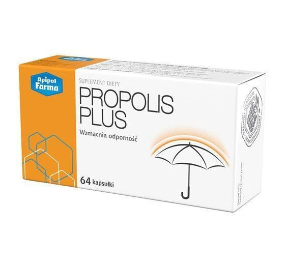 APIPOLFARMA Propolis Plus Supports Immunity 64 Capsules