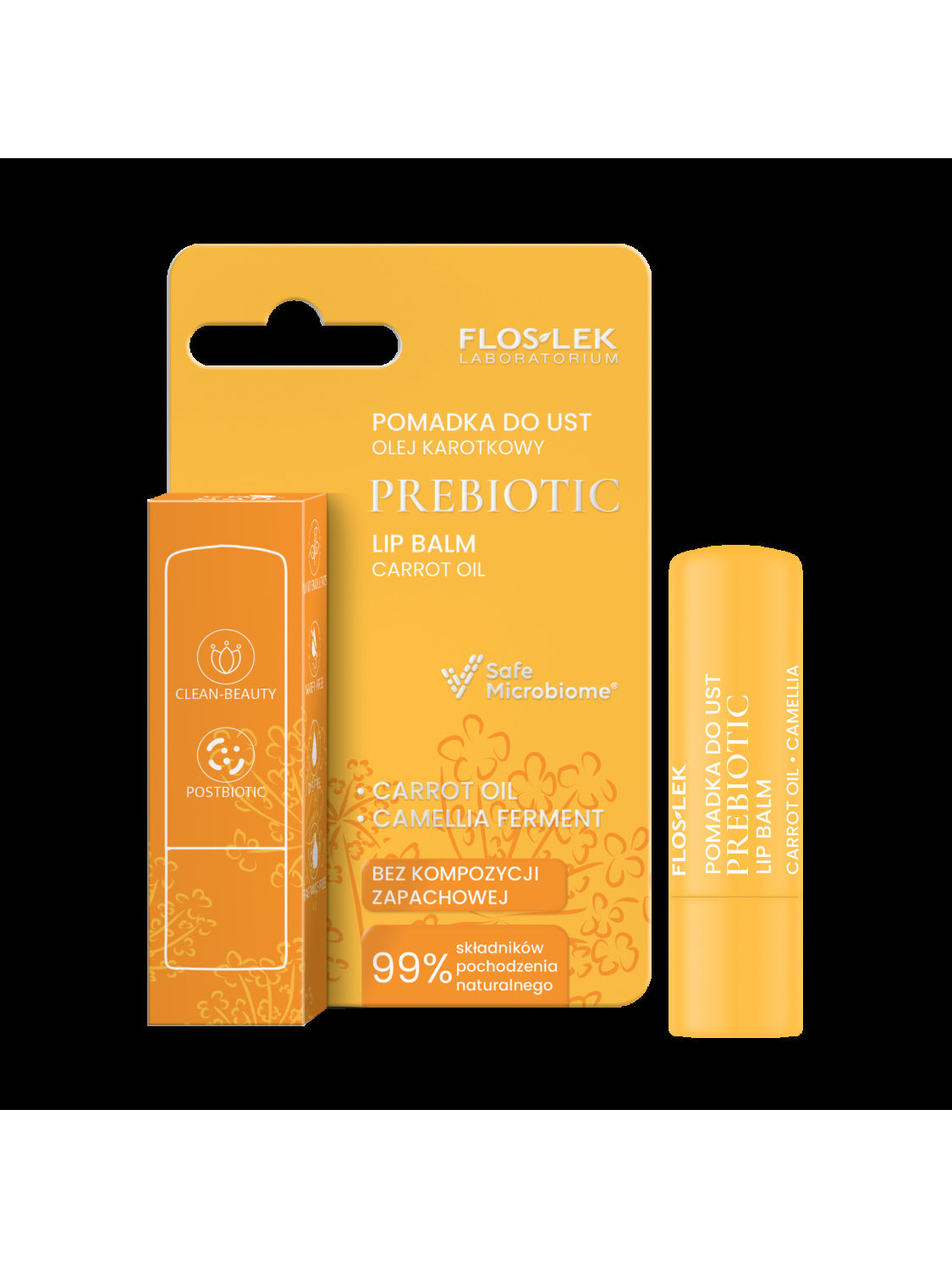 Prebiotic LIP CARE Prebiotyczna Pomadka Do Ust CARROT OIL 4