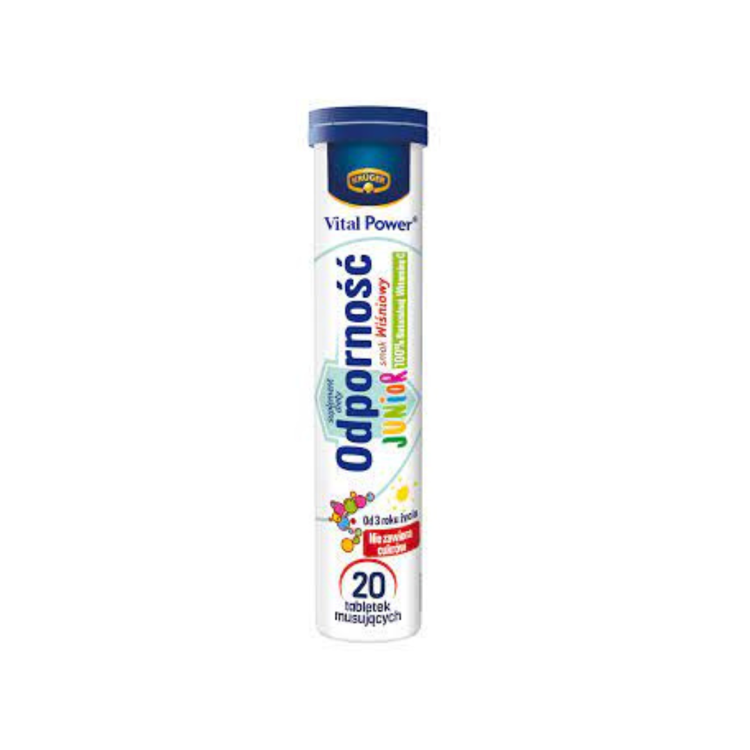 KRUGER Vital Power Resistance Junior Cherry Flavor 20 Sparkling Tabs