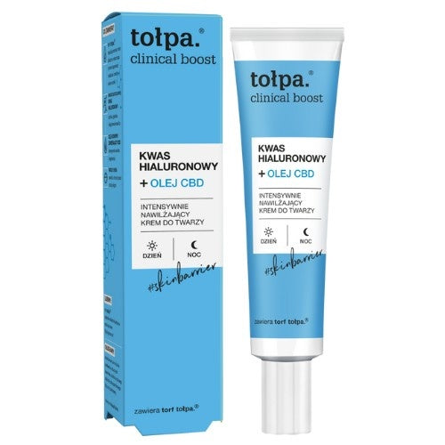 TOLPA - Clinical Boost Intensywnie Nawilzajacy Krem do Twarzy z Olejkiem CBD 40 ml