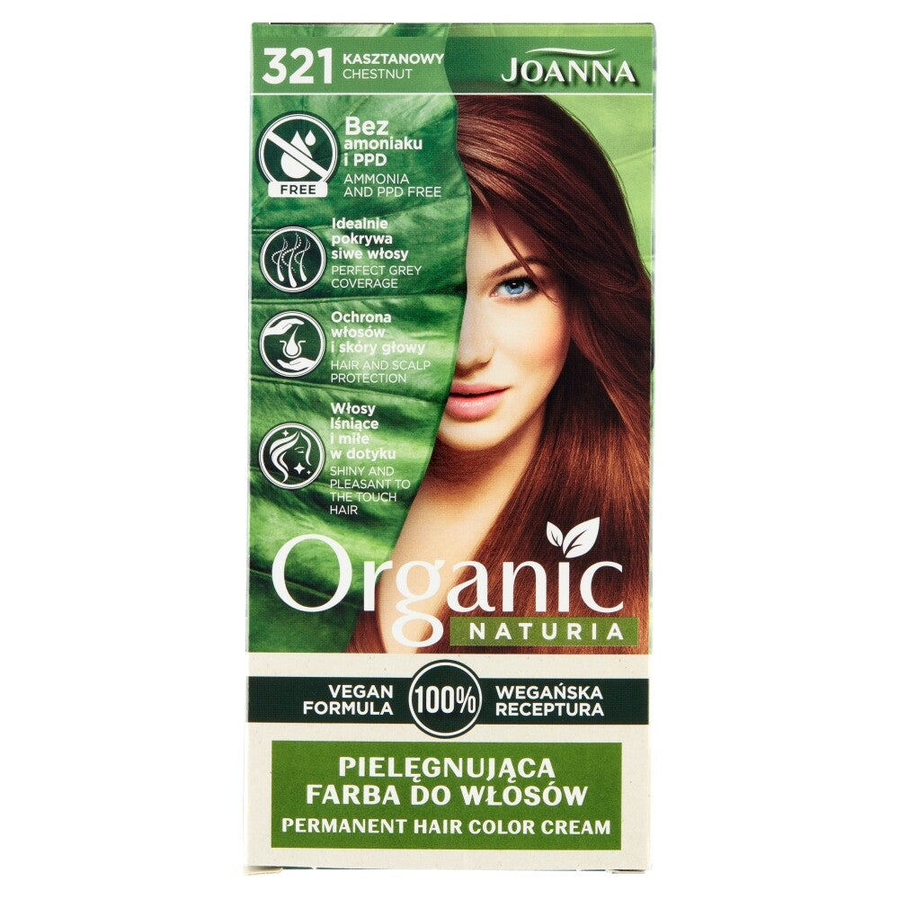 JOANNA Naturia Organic Color Hair Dye No. 321 Chestnut