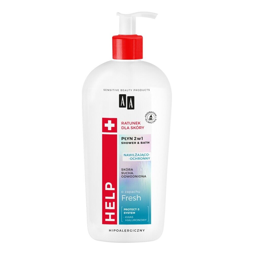 AA Help 2in1 Shower & Bath Moisturizing and Protective Solution 400 ml