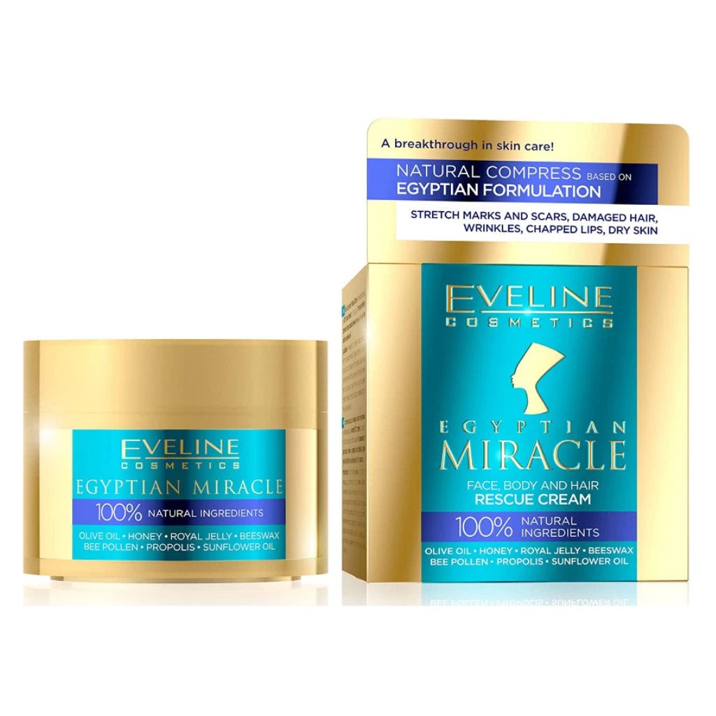 EVELINE - Egyption Miracle Krem Ratunek do Twarzy, Ciala, Wlosow 7in1 40 ml