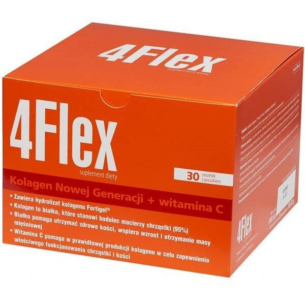 4FLEX 4 FLEX Natural Collagen Hydrolyzate + Vitamin C 30 Sachets