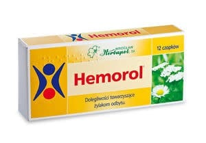 HEMOROL- Czopki Na Hemoroidy 12 szt