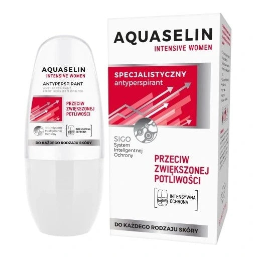 AQUASELIN INTENSIVE WOMEN ANTYPERSPIRANT PRZECIW ZWIEKSZONEJ POTLIWOSCI,50ML