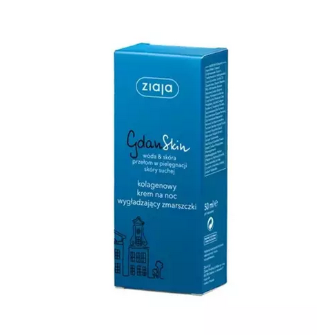 ZIAJA GdanSkin Collagen Night Cream Smoothing Wrinkles 50ml