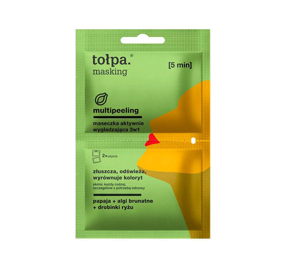 TOŁPA Masking Multipeeling 3W1 Active Smoothing Mask 2x5ml