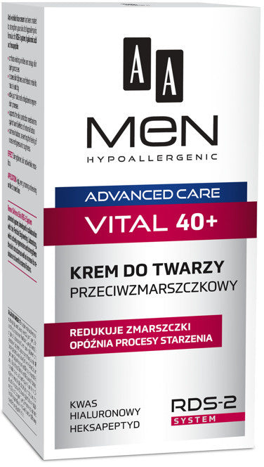 Vital 40+ Anti-wrinkle Face Cream for Men 50ml