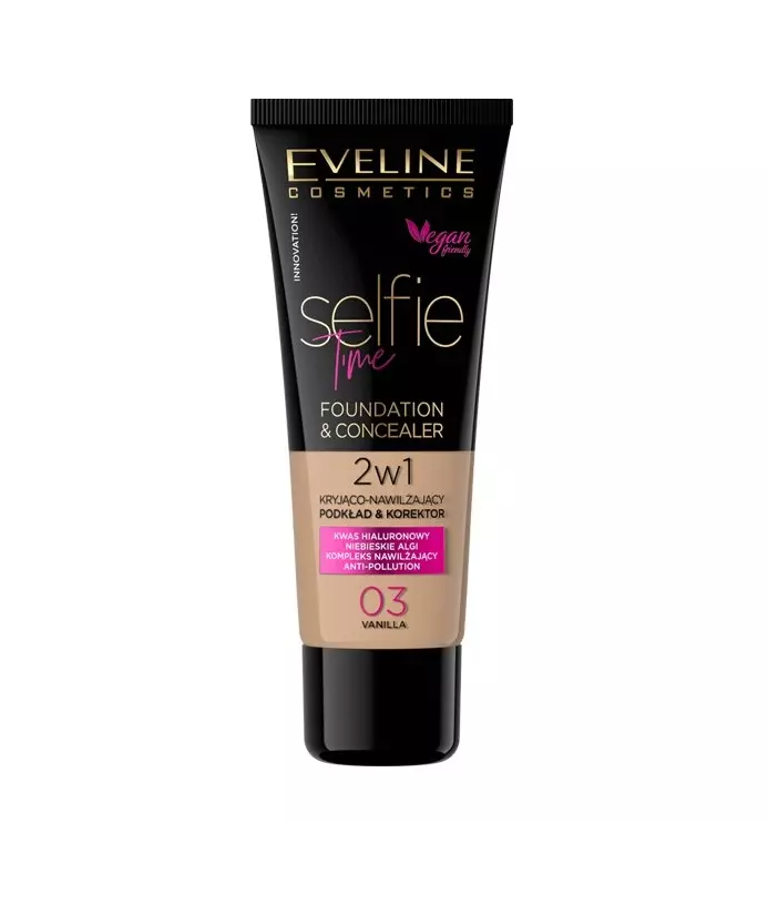 EVELINE Selfie Time Covering And Moisturizing Foundation 03 Vanilla 30ml