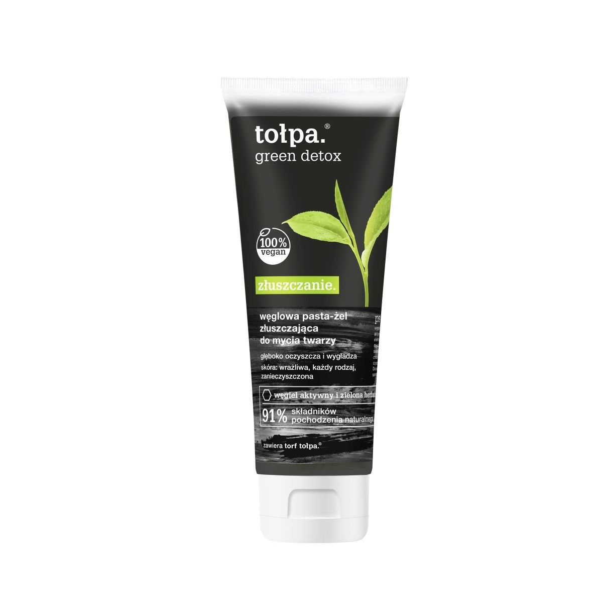 TOŁPA Detox Exfoliation Charcoal Paste-Gel for washing the face 125ml