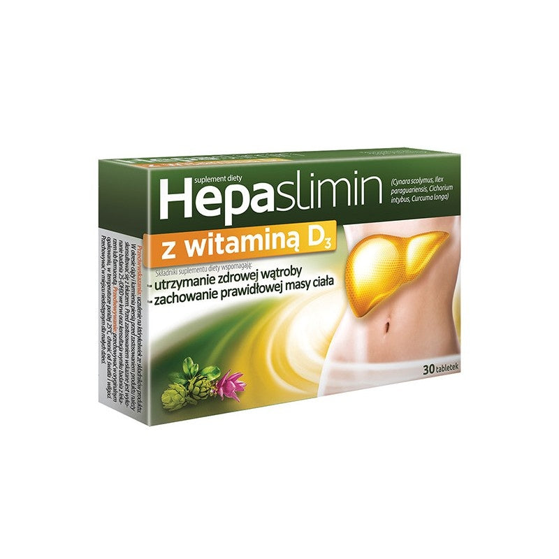 Hepaslimin With Vitamin D3 30 tablets