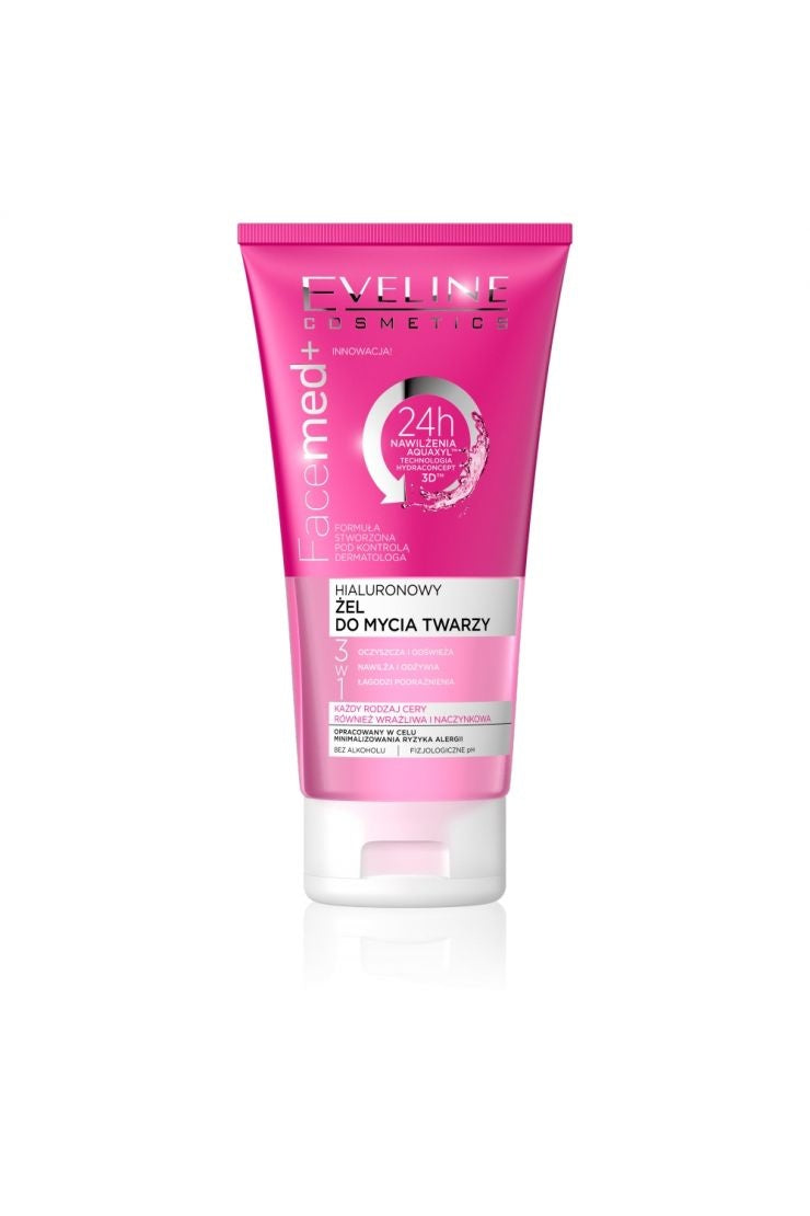EVELINE Facemed+ 3In1 Hyaluronic Face Wash Gel 150ml